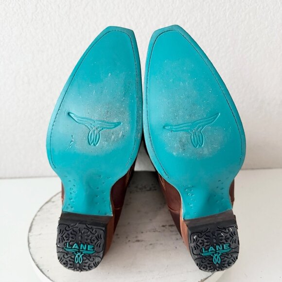 Brown Western Heeled Boots - Picture 8 of 16